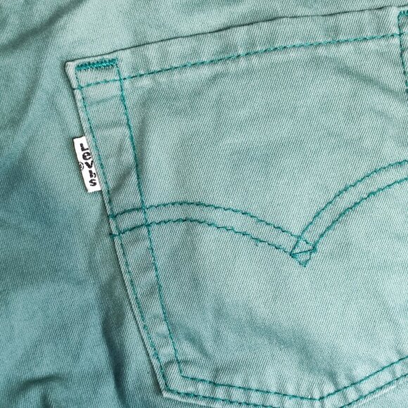 Levis 510 jeans women's size 12 reg. 26X26  green super skinny, stretch - Picture 9 of 12
